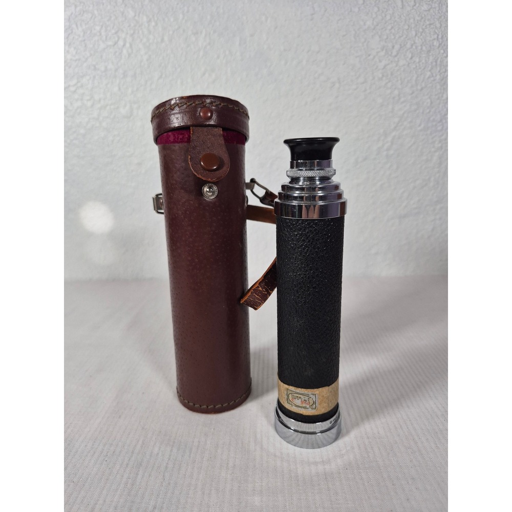 Vintage Tower Model 6320 15X-30X Varipowr Coated Telescope with Leather Case